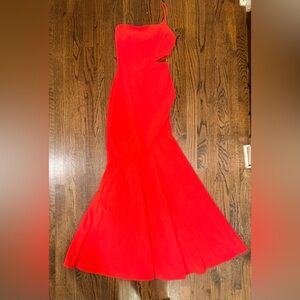 Likely One Shoulder Red Dress